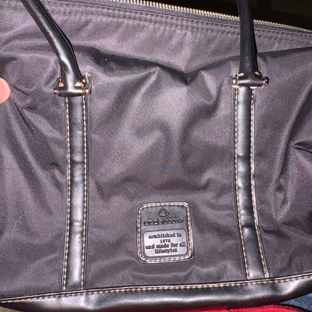 Black LeSportsac Tote Satchel Hand Bag Purse Handbag